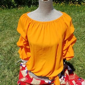 Coco Bianco Blouse Orange Large